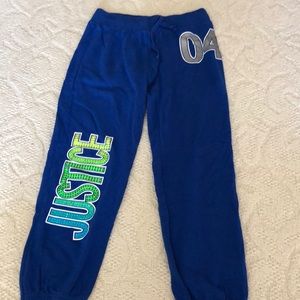 Size 14 girls Justice sweat pants